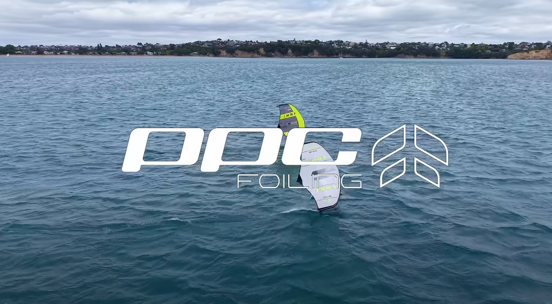 Load video: wing foiling on a PPC  semi dual profile wing - M1-R